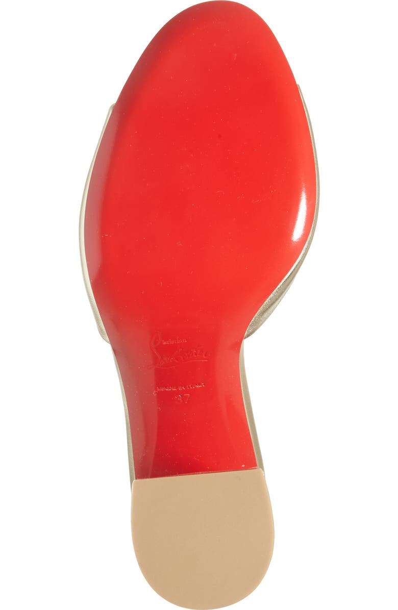 Christian Louboutin Jane Slide Sandal, Alternate, color, G306 Platine/ Lin Platine