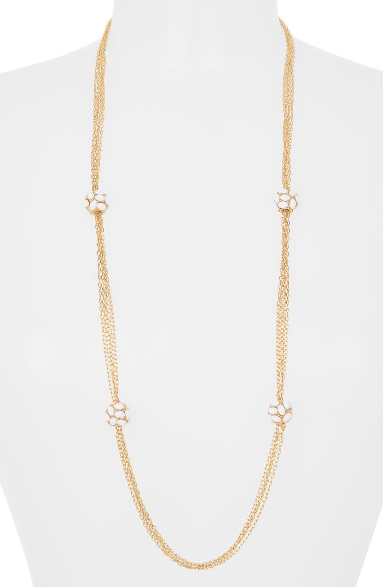 Kenneth Jay Lane Orb Station Multichain Necklace, Alternate, color,