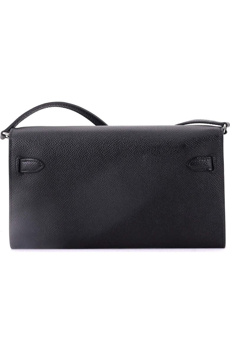 Pre-Owned Hermes Kelly To Go Wallet Epsom, Alternate, color, Noir