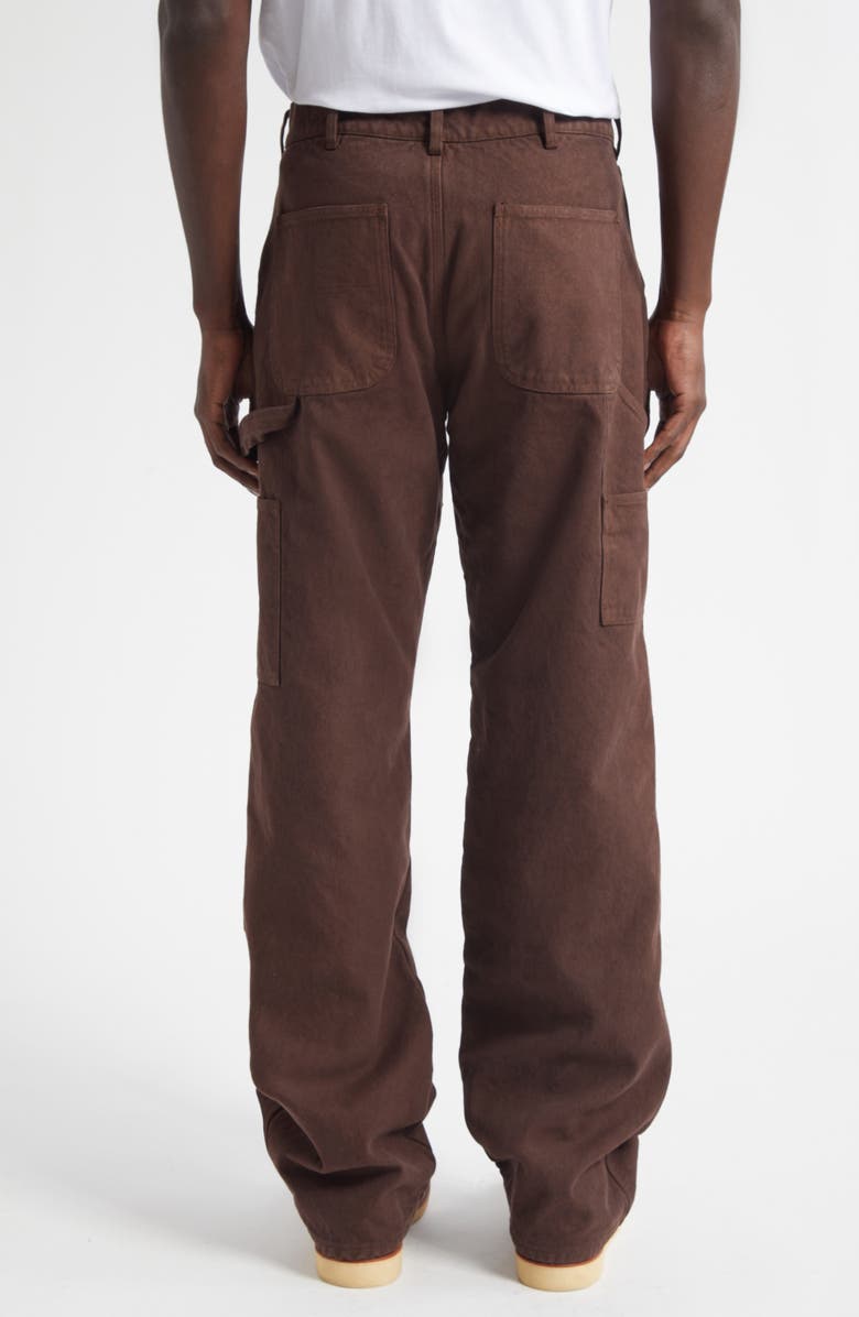 Sky High Farm Workwear Gender Inclusive Canvas Carpenter Pants, Alternate, color, Brown