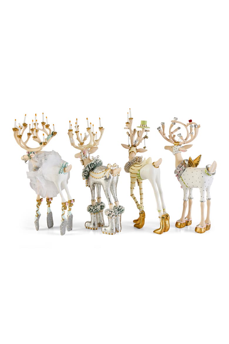 Patience Brewster Moonbeam Reindeer Ornaments, Alternate, color, MULTI