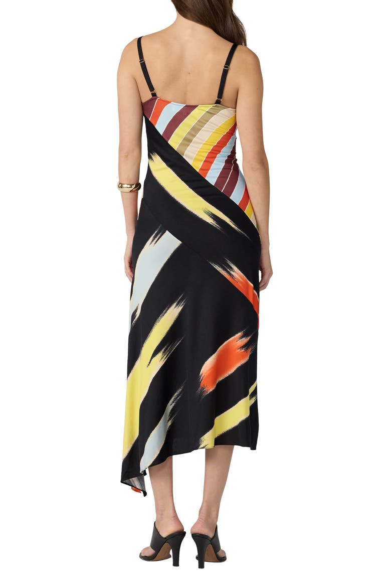 Skye Stripe Asymmetric Dress, Alternate, color, DORIAN STRIPE MULTI
