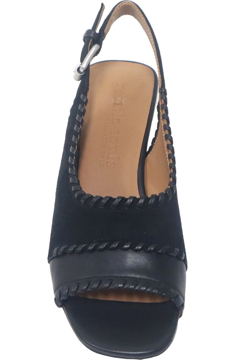 Gentle Souls Samarra Slingback Sandal, Alternate, color, Black Suede