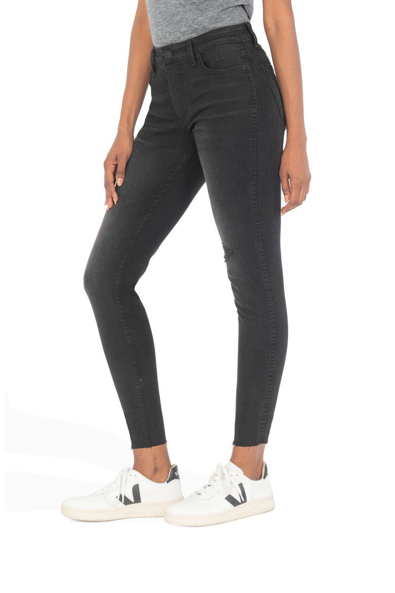 Donna Fab Ab High Waist Ankle Skinny Jeans, Alternate, color, HUNDRED