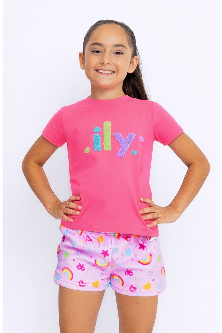 Plush Balloons Print loungewear Shorts, Alternate, color, Orchid