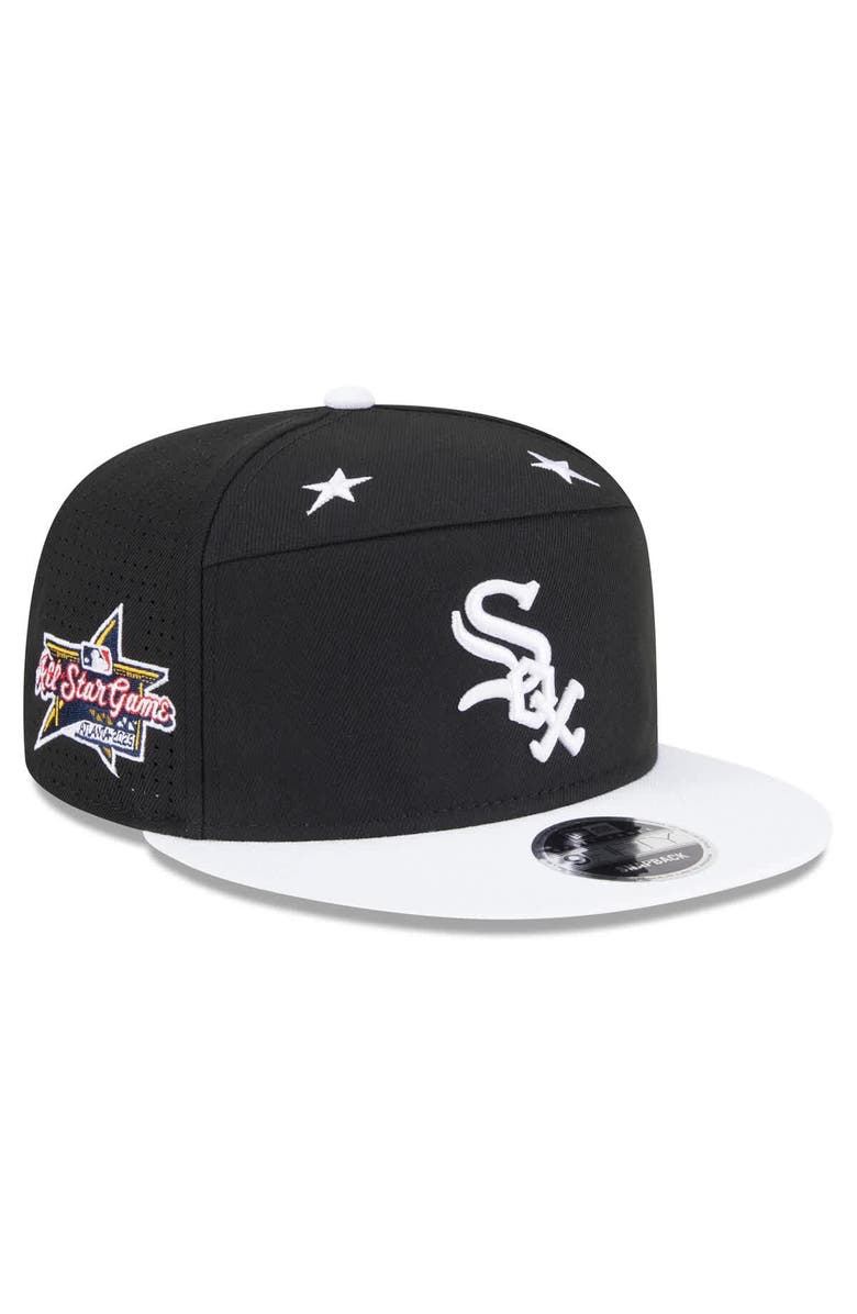 New Era Men's New Era Black/White Chicago White Sox 2025 MLB All-Star Game Side Patch 9FIFTY Snapback Hat, Main, color, Black