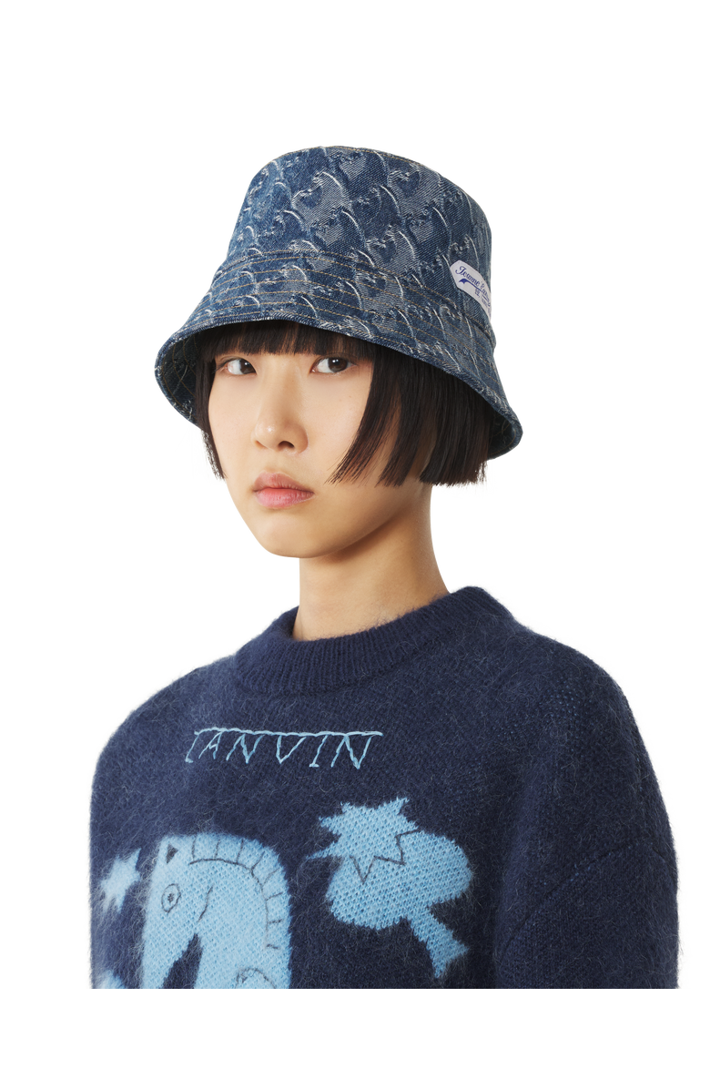 Lanvin Lunar Year Bucket Hat In Denim, Alternate, color, Blue Denim