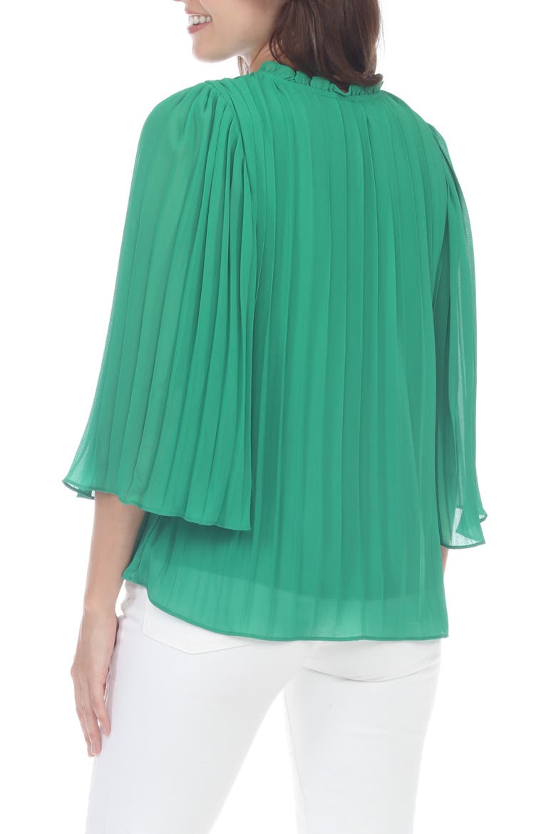 Pleated Top, Alternate, color, GREEN