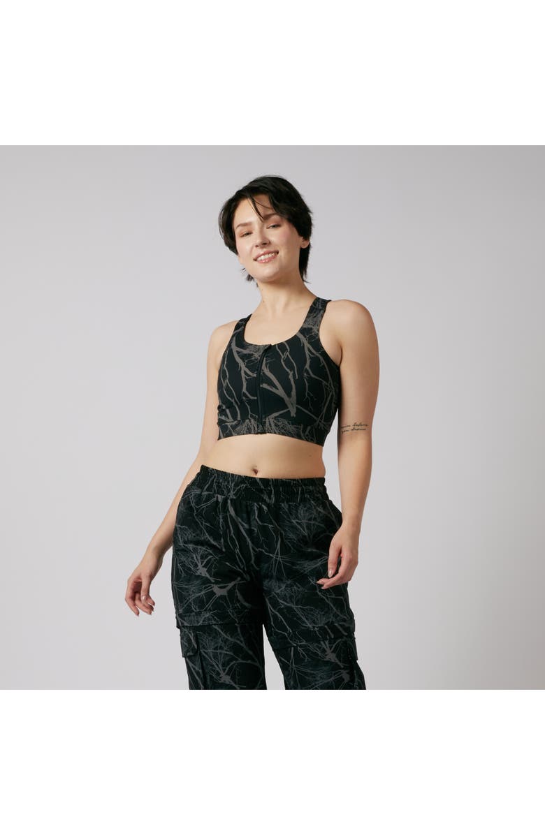 TomboyX Full Zip Racerback Bra, Alternate, color, Back To Roots