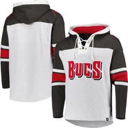 '47 Men's '47 Tampa Bay Buccaneers Heather Gray Gridiron Lace-Up Pullover Hoodie