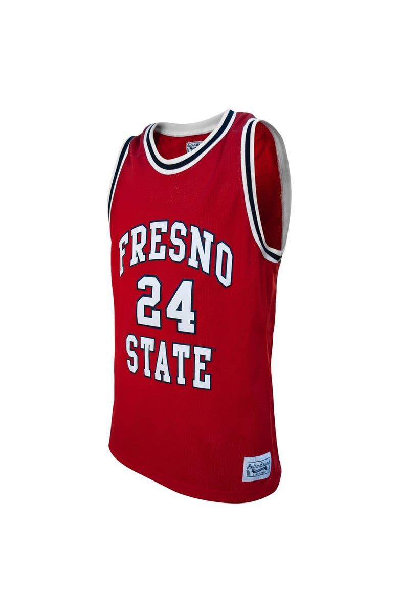 Retro Brand Men's Original Retro Brand Paul George Red Fresno State Bulldogs Alumni Basketball Jersey, Alternate, color, 