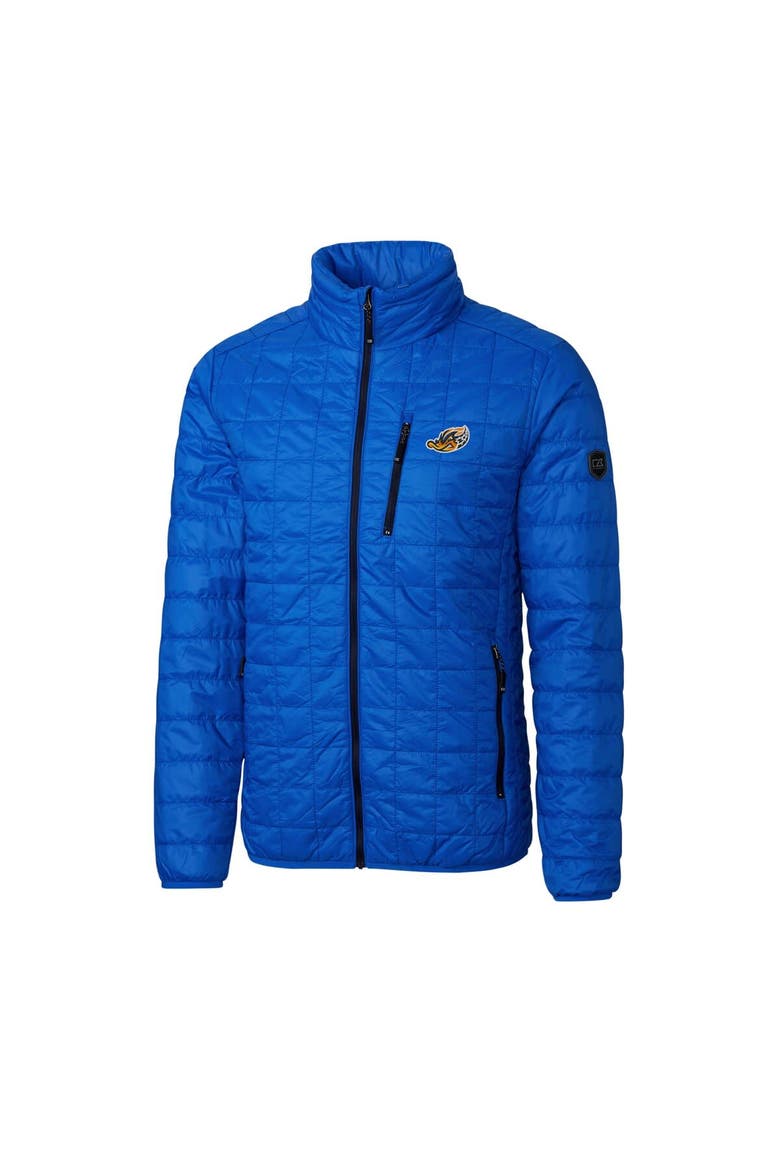 Men's Cutter & Buck Royal Akron RubberDucks Rainier PrimaLoft Eco Insulated Full-Zip Puffer Jacket, Alternate, color, Royal