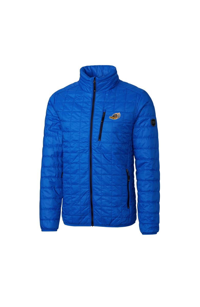 Cutter & Buck Men's Cutter & Buck Royal Akron RubberDucks Rainier PrimaLoft Eco Insulated Full-Zip Puffer Jacket, Alternate, color, 