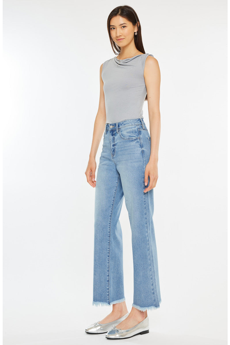 Bri Essentials High Rise Slim Wide Leg Jeans, Alternate, color, Medium Wash