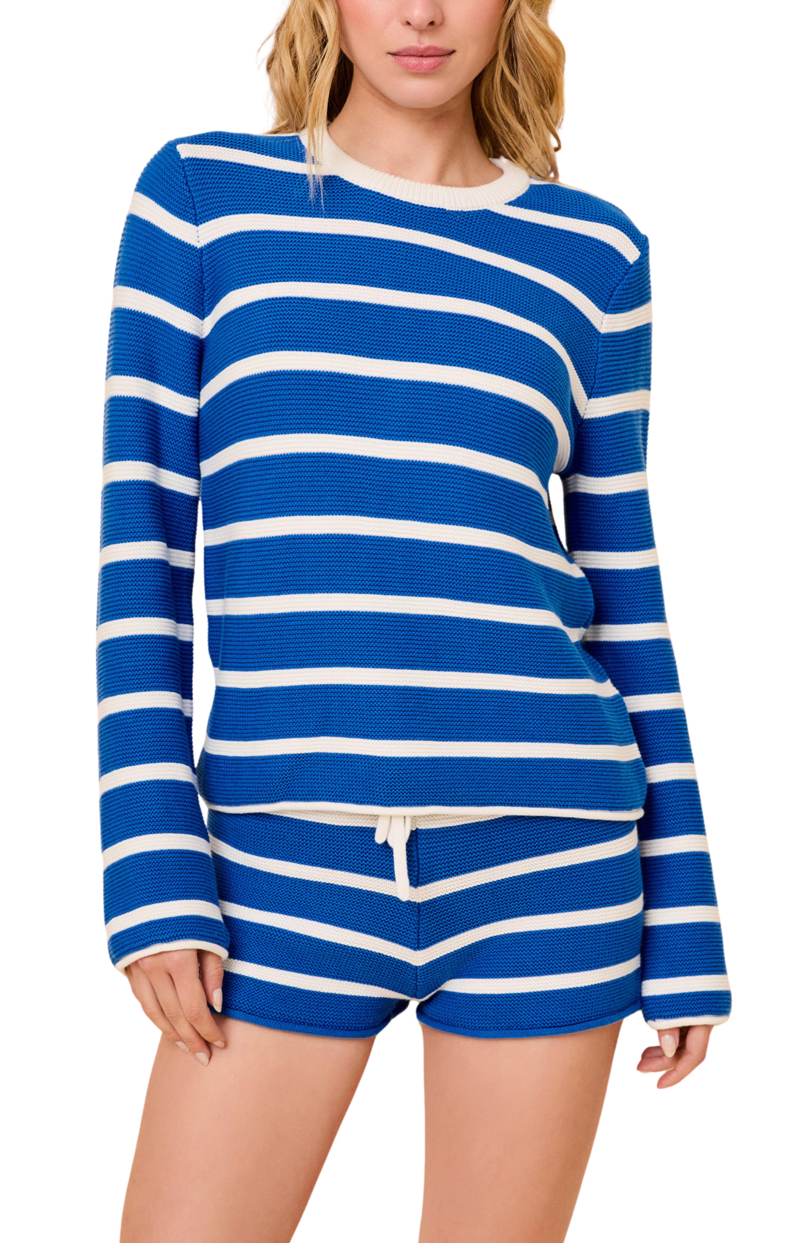 selected OLYMPIAN BLUE BRETON STRIPE