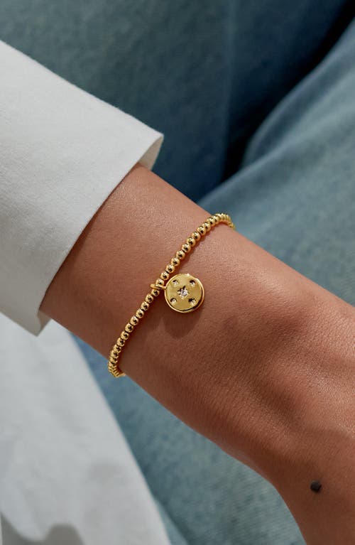 A Littles & Co. A Littles & Co A Little 'wonderful Things Are Coming Your Way' Bracelet In Gold-tone Plating In Gold