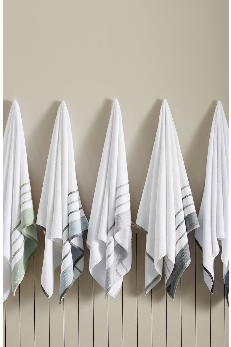 Luxurious Cotton 6-Piece Decorative Towel Set, Alternate, color, DESERT SAGE GREEN / MOSS GREEN
