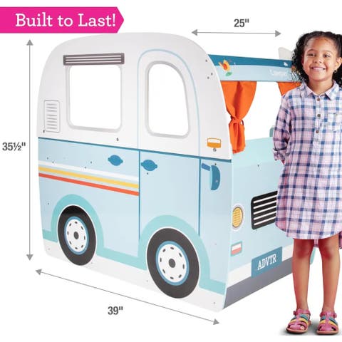Wooden Play Camper Van Toy Playset