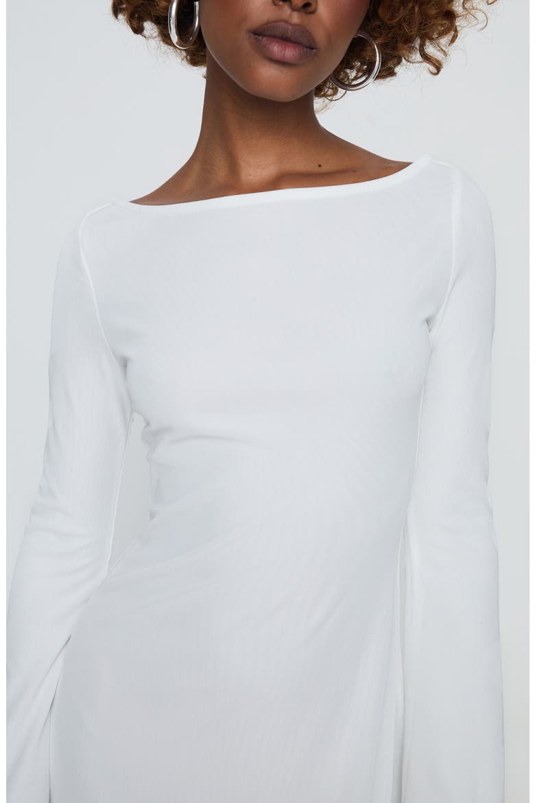 Lukea Long Sleeve Minidress, Alternate, color, WHITE