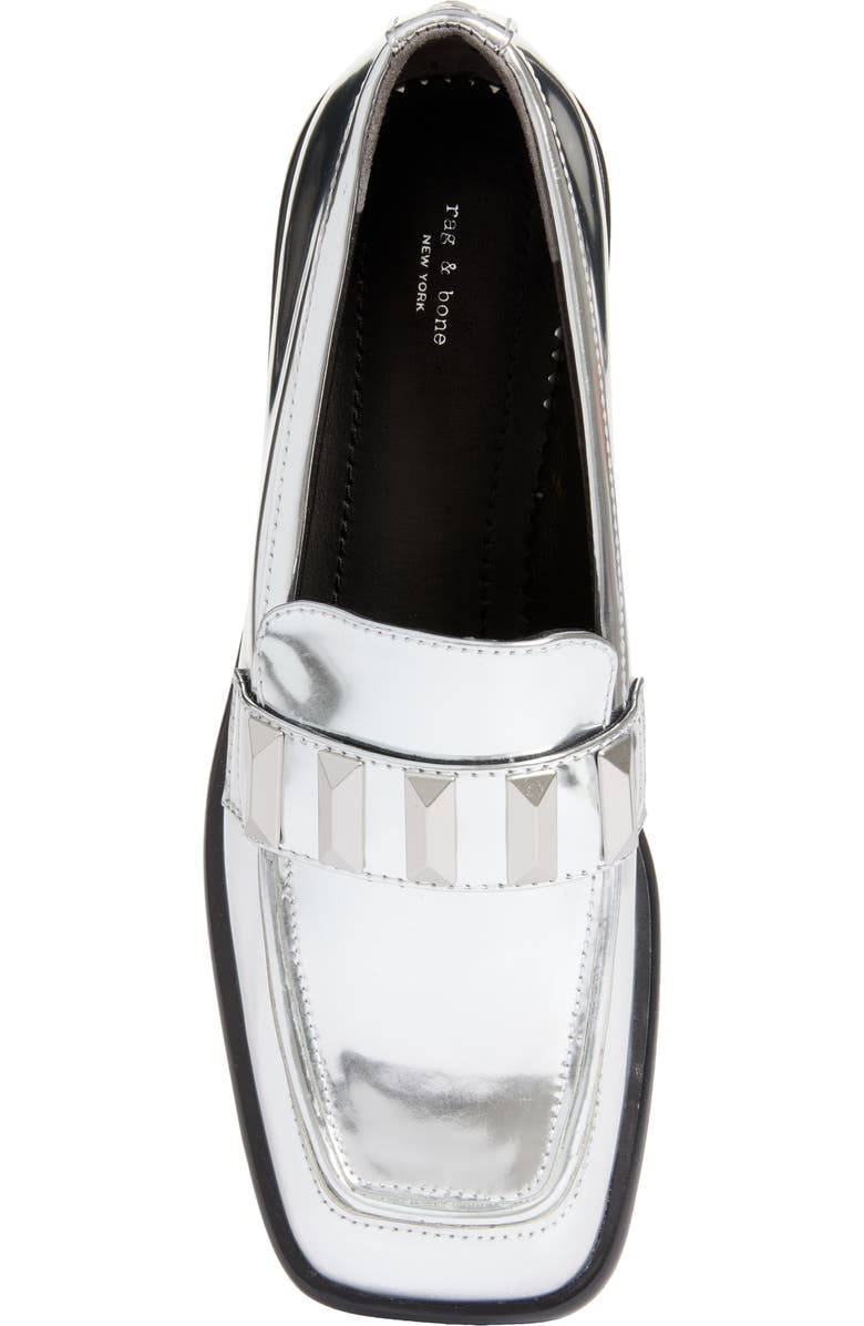 rag & bone Maxwell Metallic Loafer, Alternate, color,