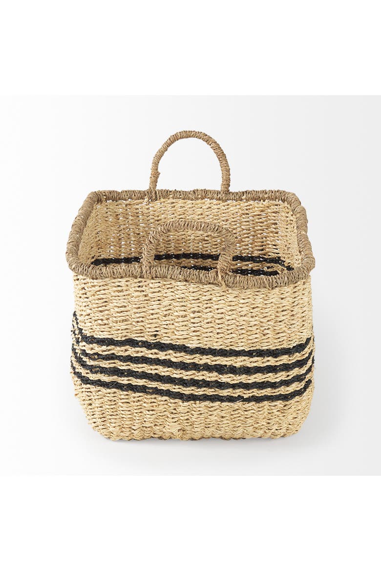 Emma Set of 2 Seagrass Rectangular Basket, Alternate, color, Brown