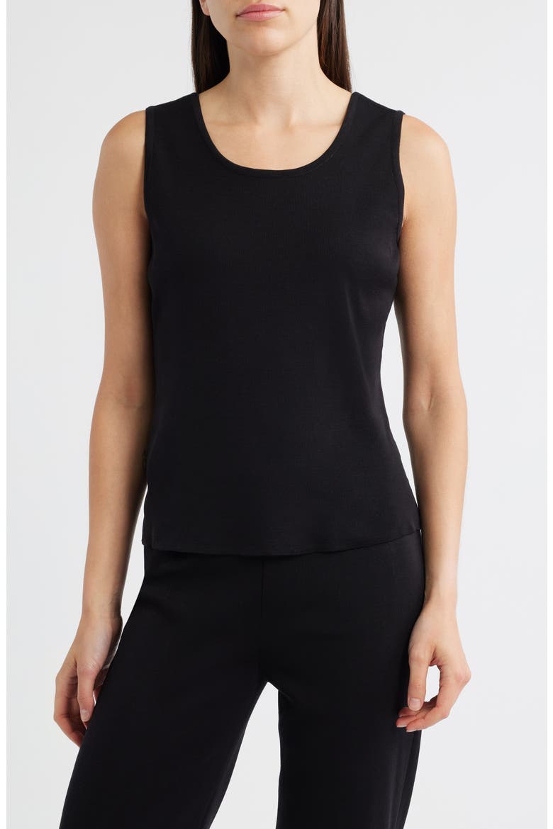 Scoop Neck Tank, Main, color, BLACK