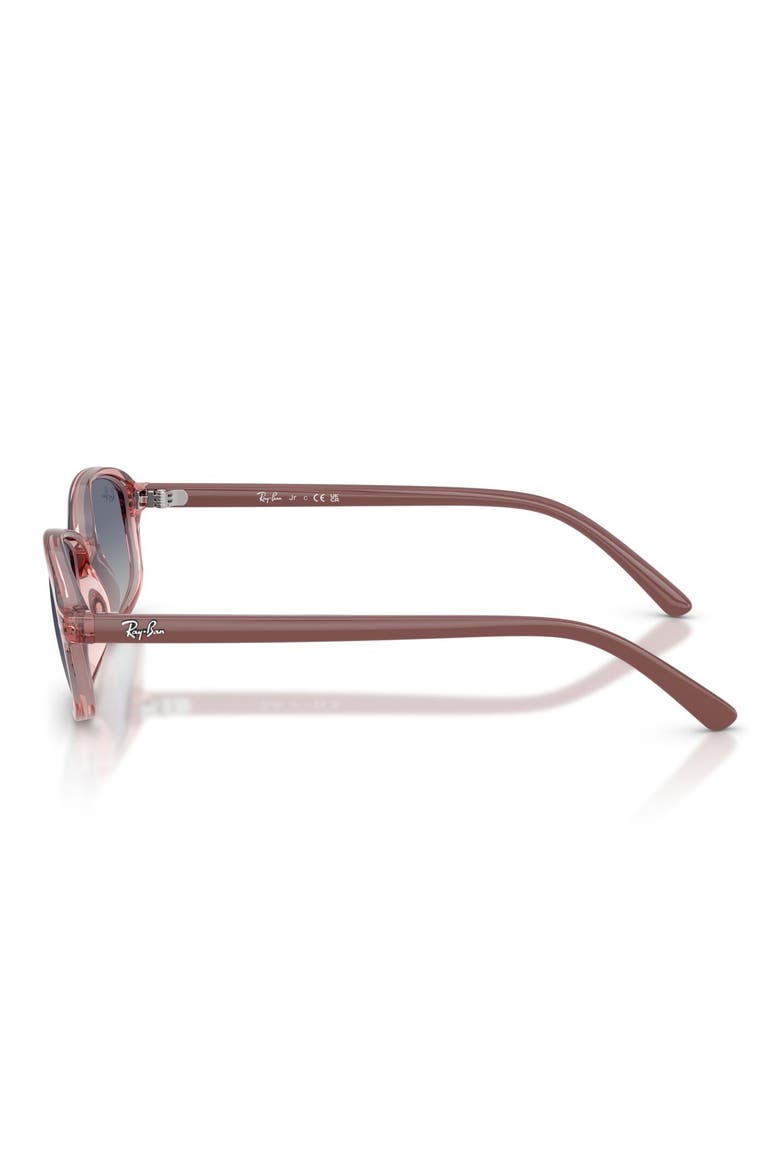 Kids' 49mm Irregular Sunglasses, Alternate, color, TRANSPARENT PINK / GREY BLUE