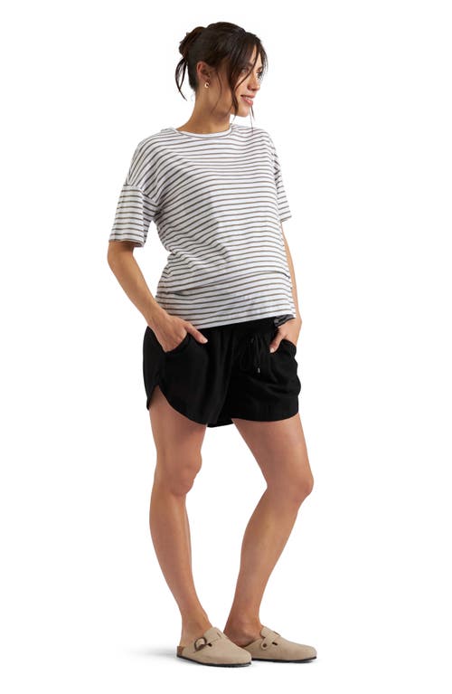 RIPE MATERNITY RIPE MATERNITY BYRON SMOCKED WAIST MATERNITY SHORTS
