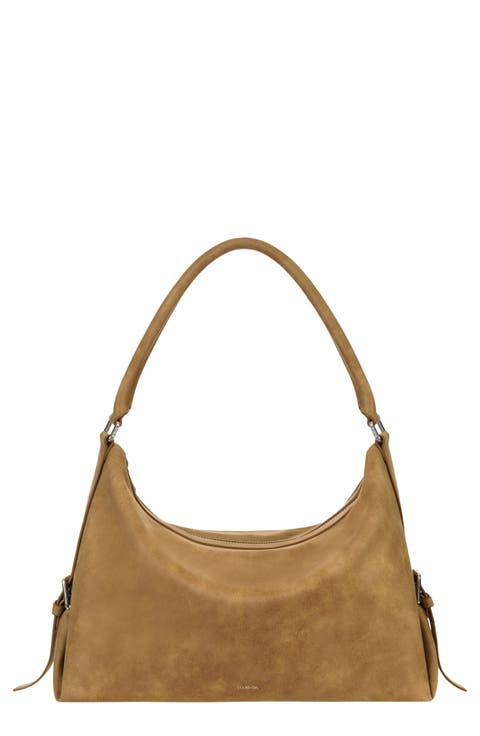 Mushy Faux Leather Shoulder Bag