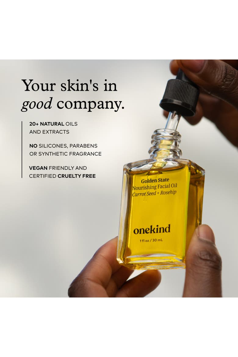 Golden State Glow & Hydrate Facial Oil with Rosehip + Carrot Seed, Alternate, color, None