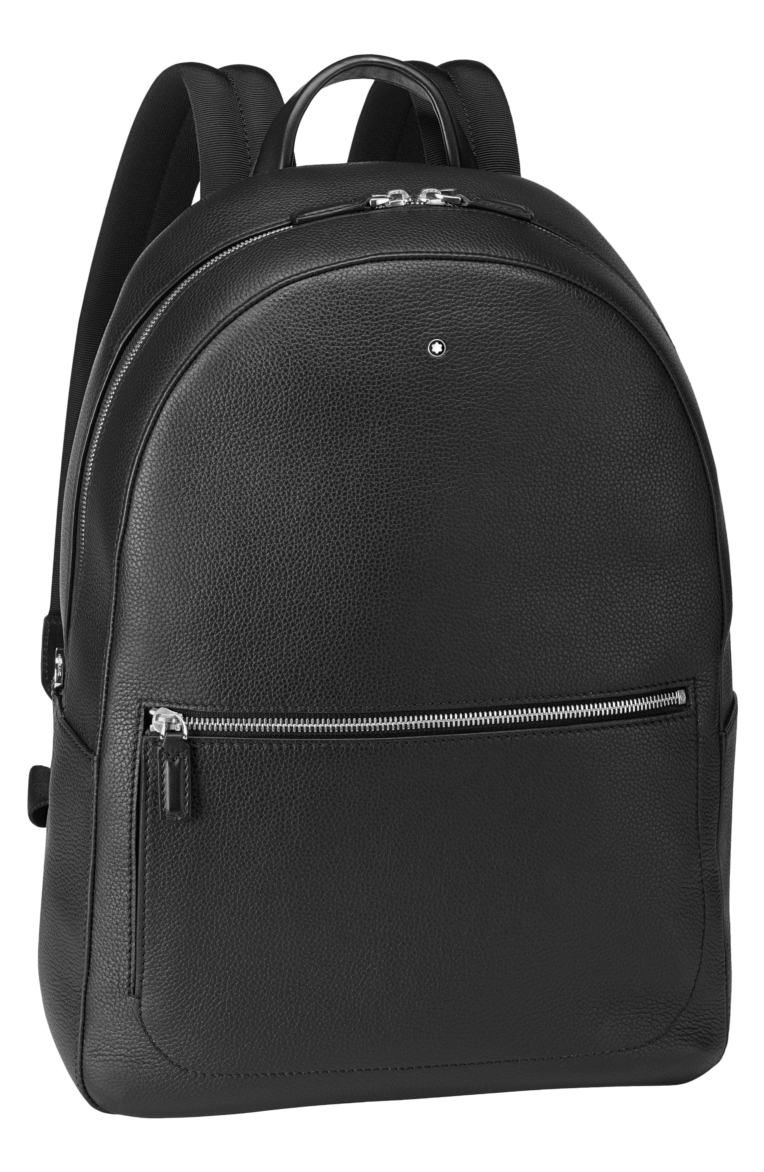 Montblanc Meisterstück Leather Backpack, Main, color, 