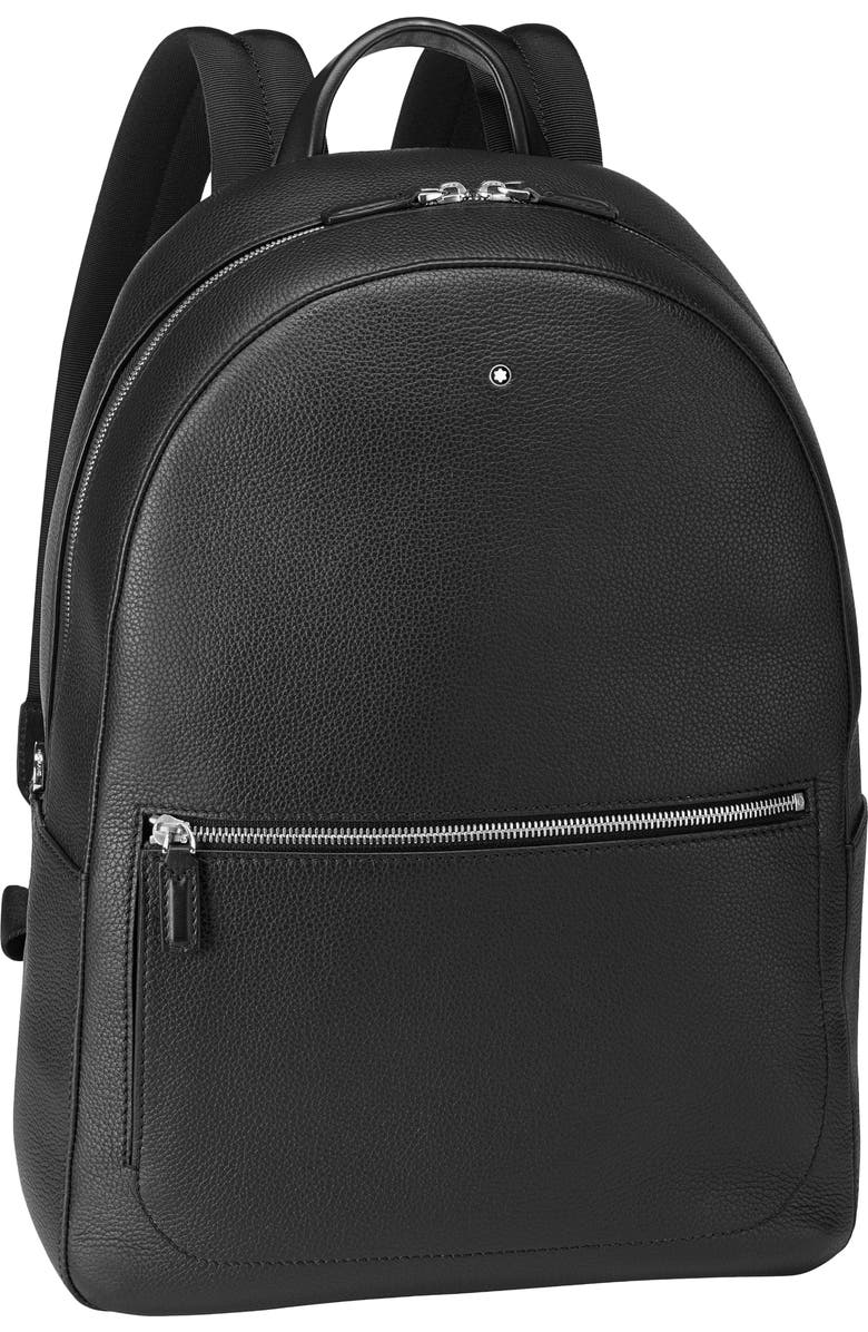 Montblanc Meisterstück Leather Backpack, Main, color,