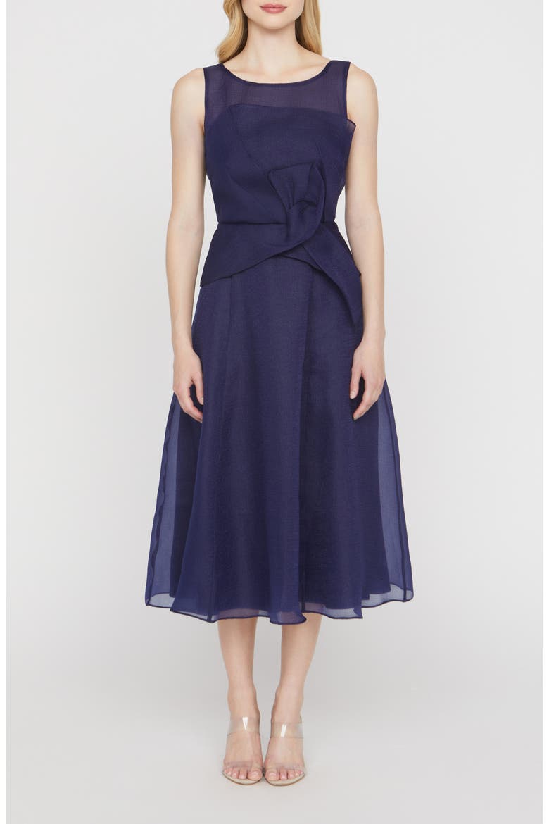 Hedi Organza A-Line Cocktail Dress, Main, color, TWILIGHT