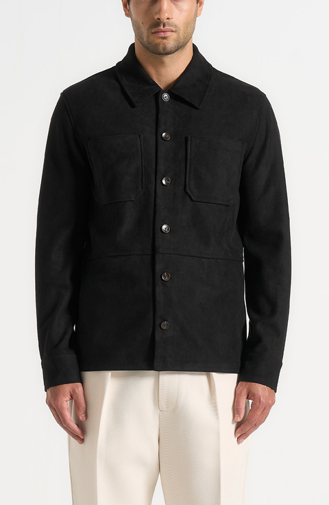 Thomas Suede Long Sleeve Shirt