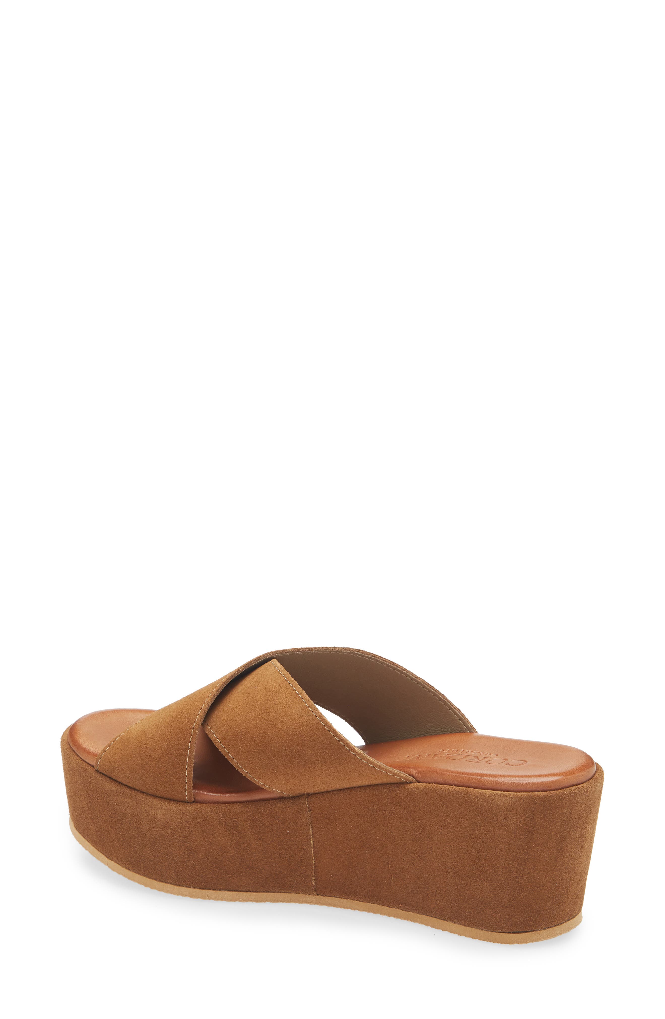 Cordani Bella Platform Wedge Slide Sandal, Alternate, color, Cuero