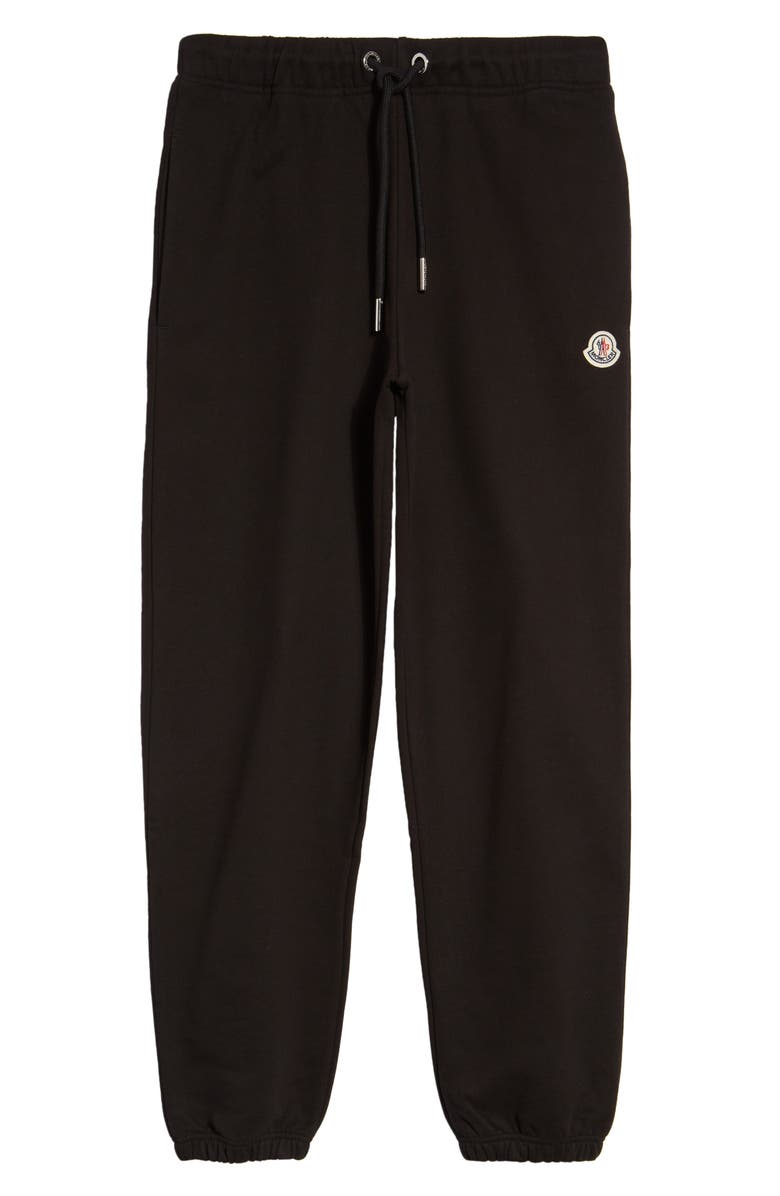Moncler Logo Cotton Fleece Joggers, Alternate, color,