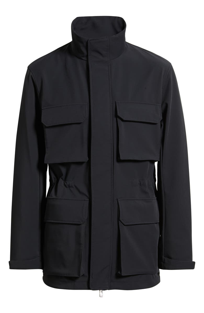 Emporio Armani Bellows Pocket Jacket, Alternate, color, Solid Blue Navy