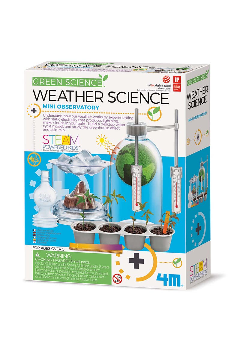 Green Science Weather Science, DIY Mini Observatory Kit, Kid 5+, Main, color, Multicolored