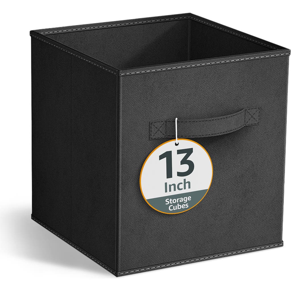 Sorbus Large Collapsible Storage Cube In Black