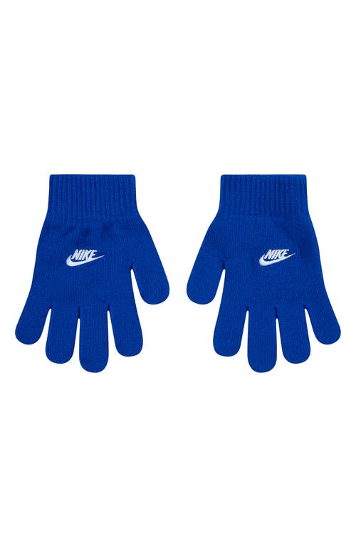 Nike Chunky Stripe Peak Beanie In Blue