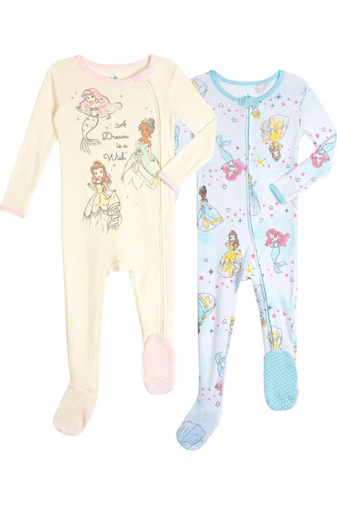 Princess 2-Pack Footed Sleep N' Play