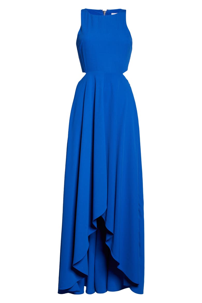 Cutout Maxi Dress, Alternate, color, BLUE SURF