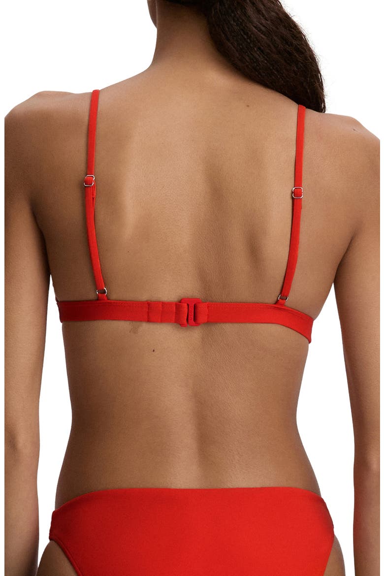 Triangle Bikini Top, Alternate, color, BRIGHT POPPY