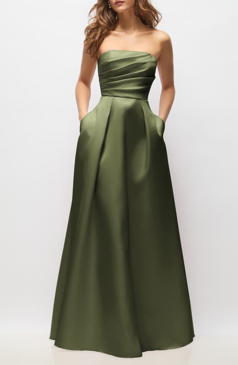 Josephine Straplesss Mikado Gown