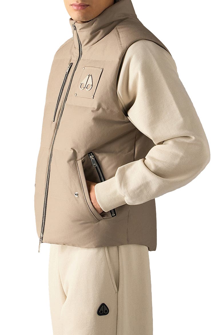 Westmount Down & Feather Vest, Alternate, color, ASHEN