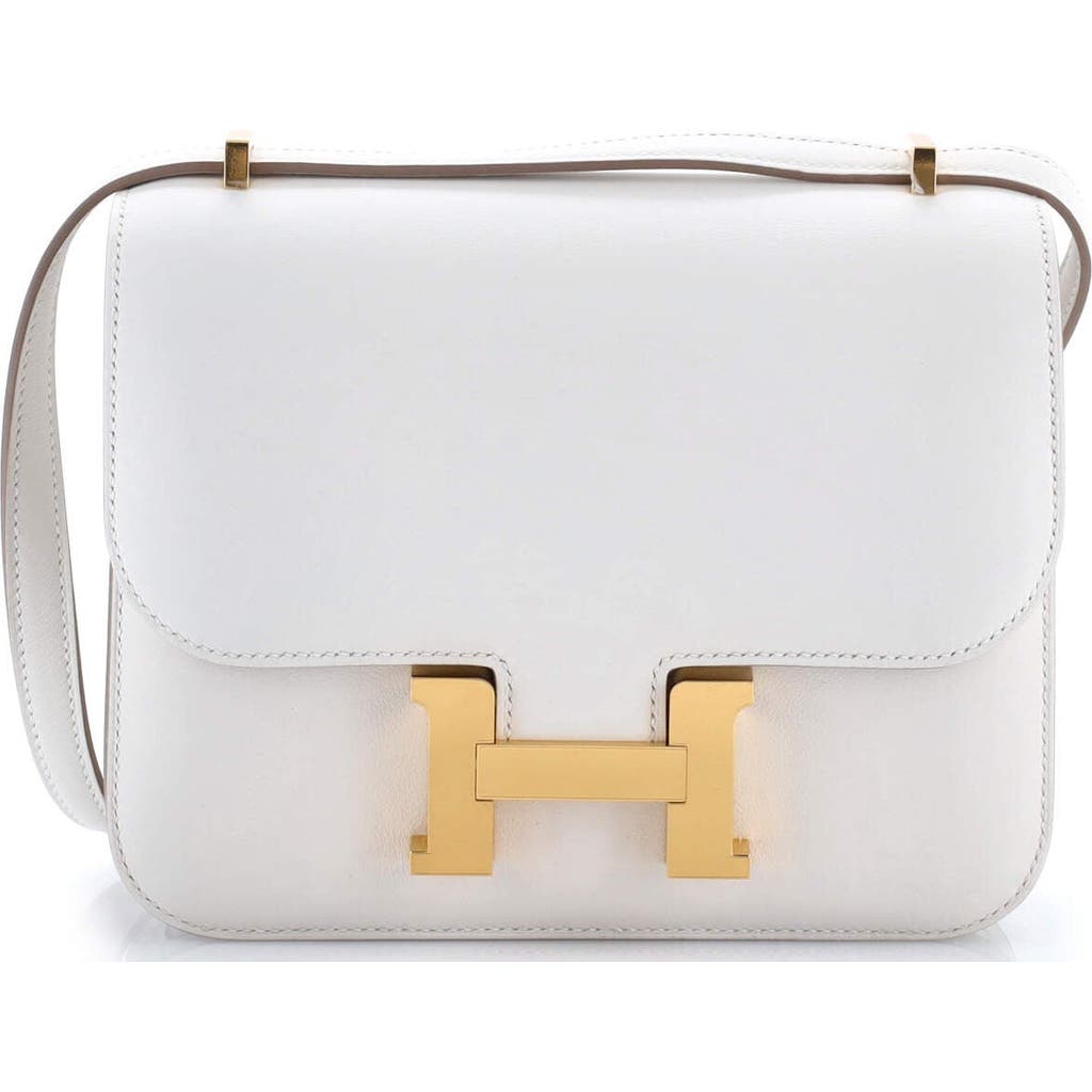 Pre-owned Hermes Hermes Constance Nm Bag Swift 18 In Silver