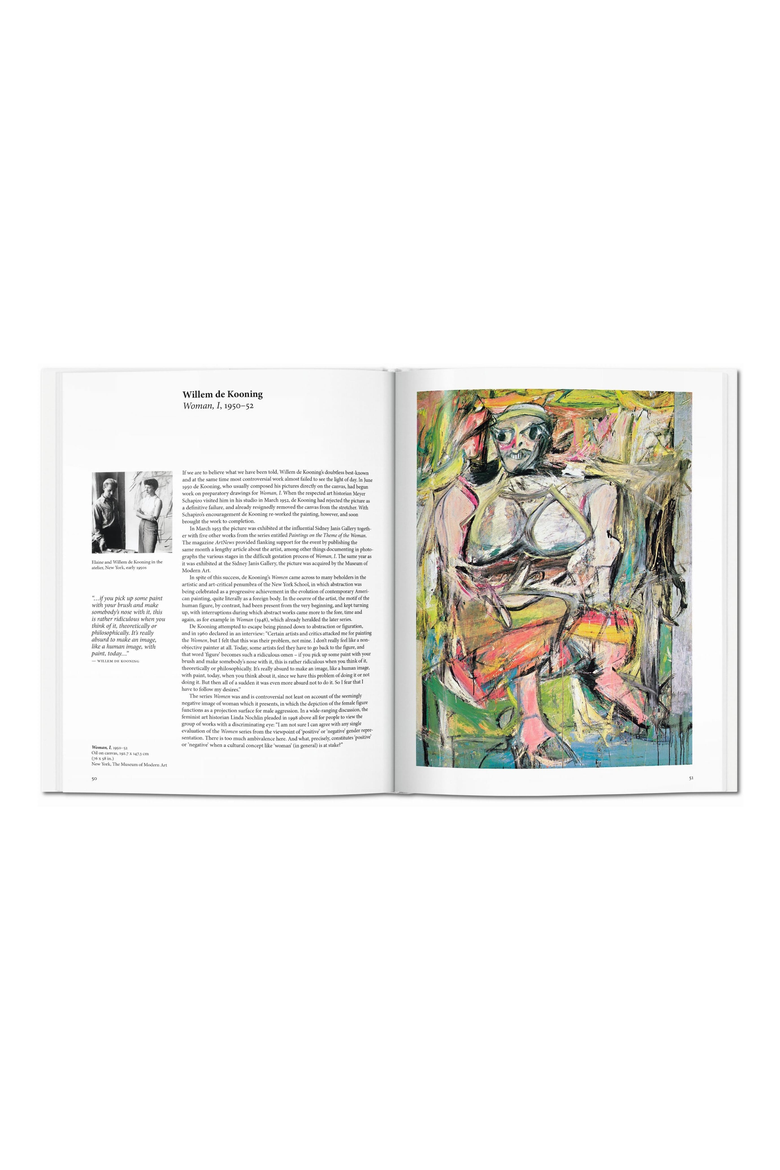 Abstract Expressionism Book, Alternate, color, White