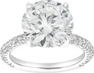 LuvMyJewelry Lyanna 14K Gold Round Lab Grown Diamond Engagement Ring - 6.25 Cts