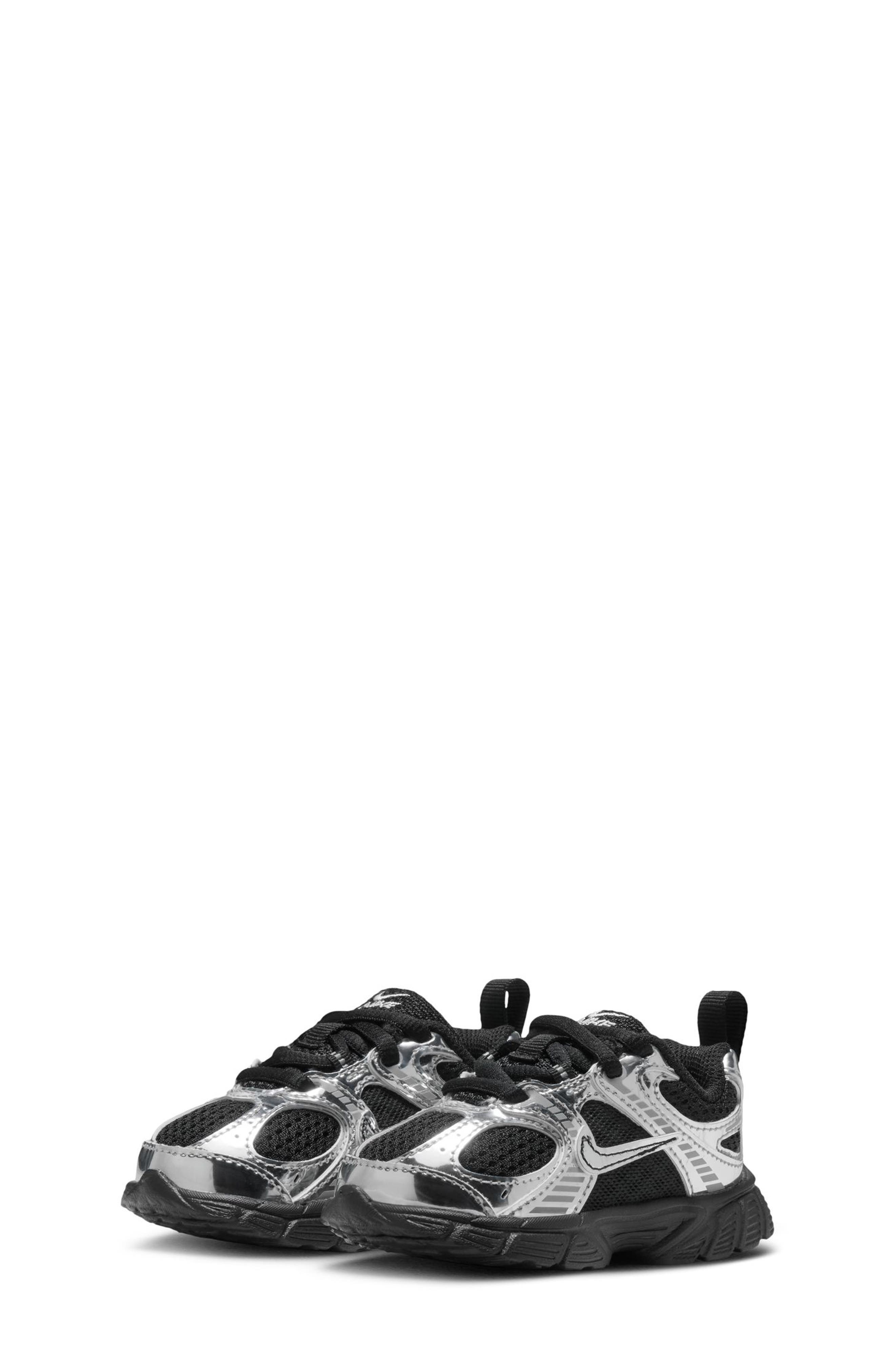 Kids' V5 RNR Shine Sneaker, Main, color, BLACK/ METALLIC SILVER