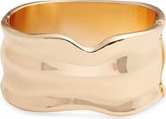 Open Edit Molten Wide Hinged Cuff Bracelet